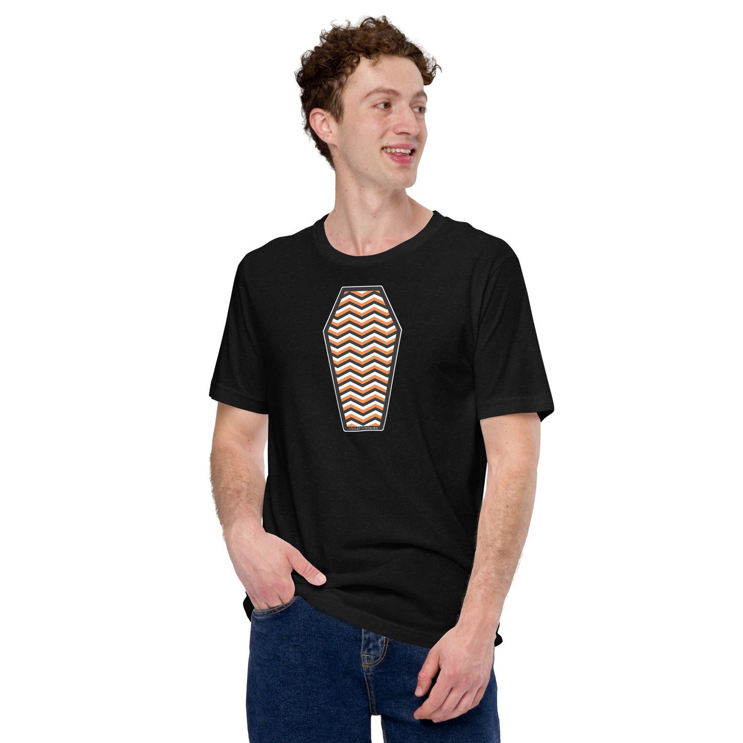 Prep Ghoul Chevron Coffin T-Shirt